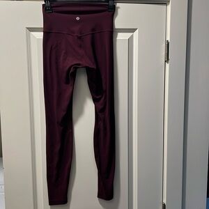 Lululemon align leggings - size 4 - maroon